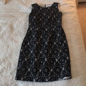 Black and White Calvin Klein Size 2P Dress